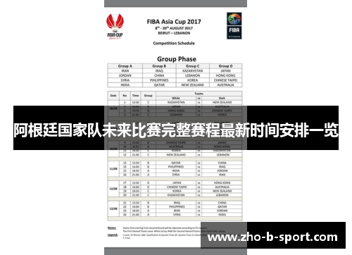 阿根廷国家队未来比赛完整赛程最新时间安排一览 阿根廷国家队未来比赛完整赛程最新时间安排一览